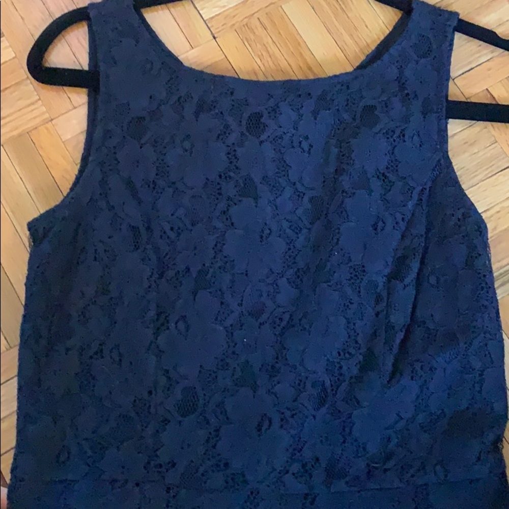Banana Republic Navy Lace Sleeveless Dress Sz 2